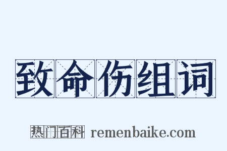 致命伤组词是什么意思的图片